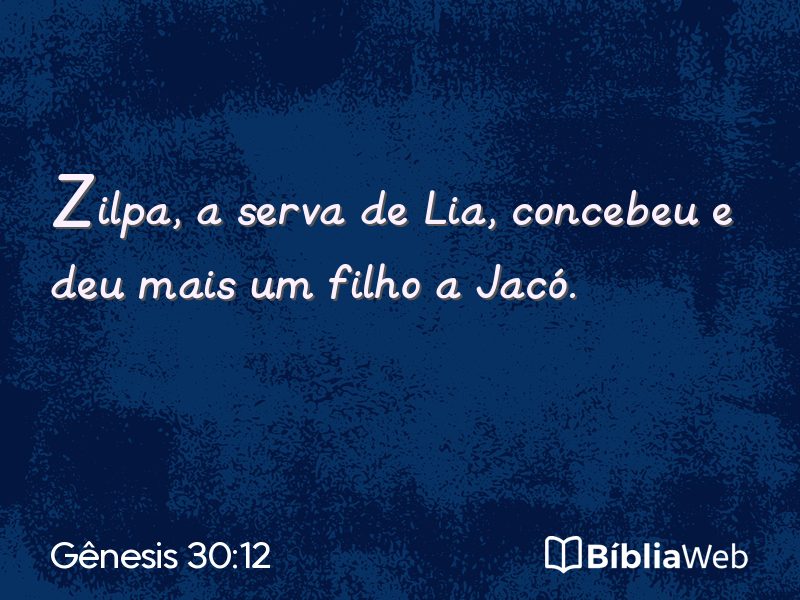 Gênesis 30:12 em imagem para compartilhar