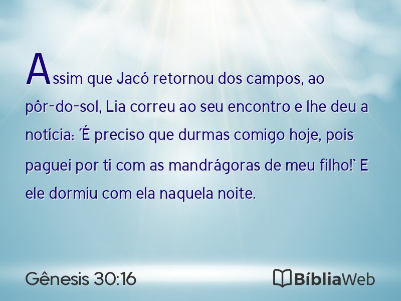 Gênesis 30:16 em imagem para compartilhar