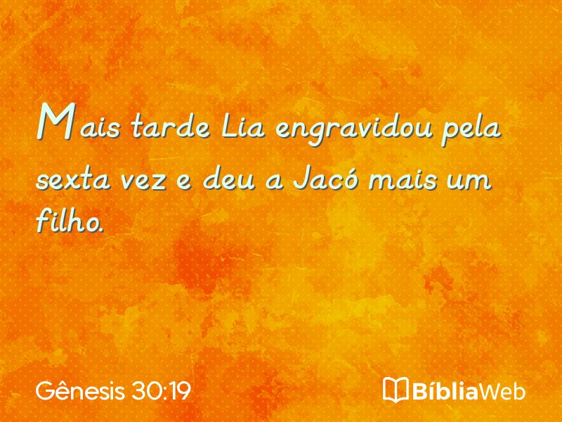 Gênesis 30:19 em imagem para compartilhar