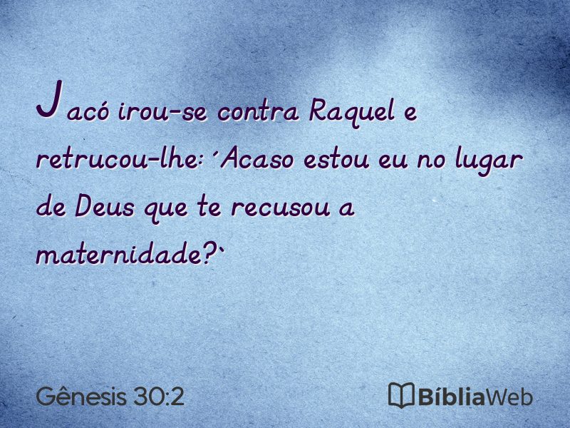 Gênesis 30:2 em imagem para compartilhar