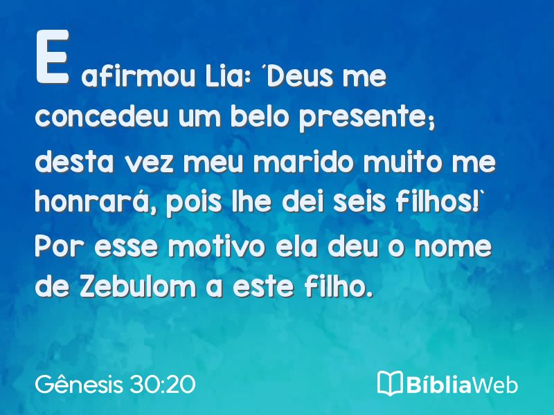 Gênesis 30:20 em imagem para compartilhar