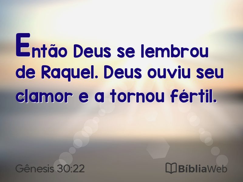 Gênesis 30:22 em imagem para compartilhar