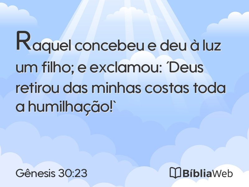 Gênesis 30:23 em imagem para compartilhar