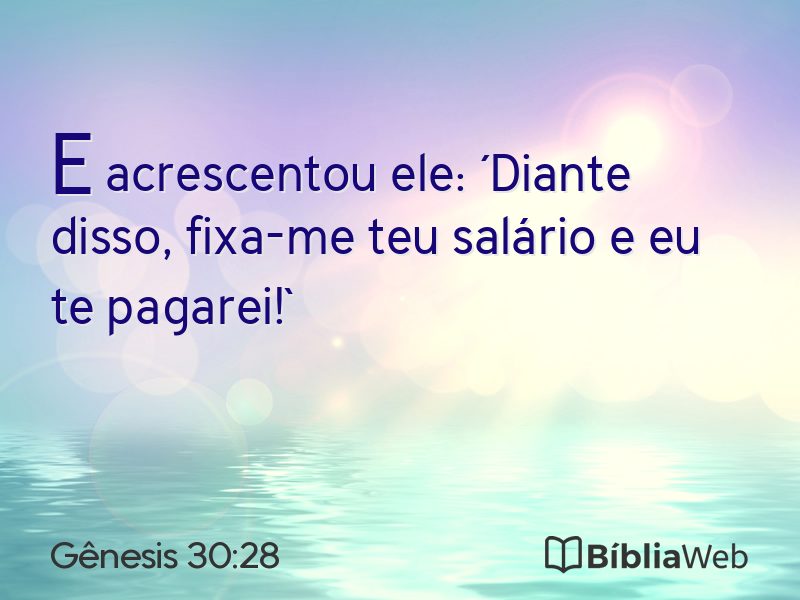 Gênesis 30:28 em imagem para compartilhar