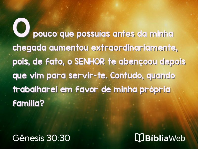 Gênesis 30:30 em imagem para compartilhar