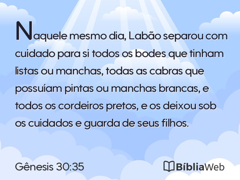 Gênesis 30:35 em imagem para compartilhar