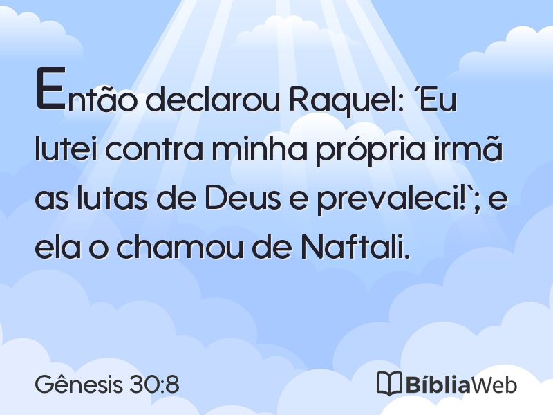 Gênesis 30:8 em imagem para compartilhar