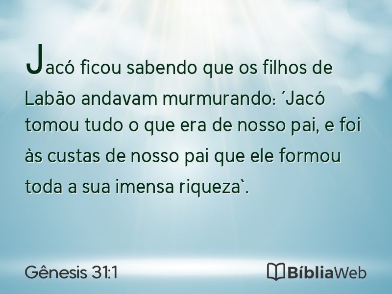 Gênesis 31:1 em imagem para compartilhar
