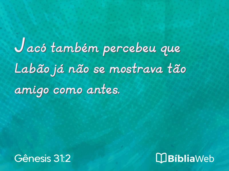 Gênesis 31:2 em imagem para compartilhar