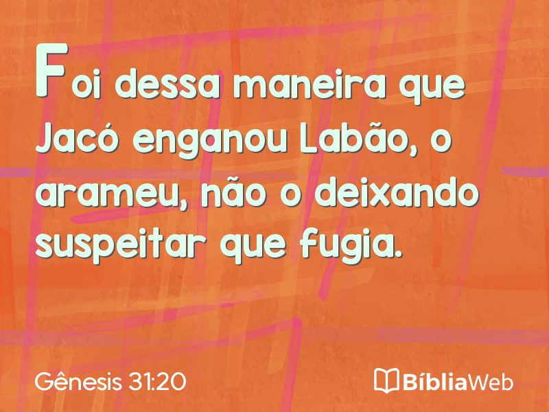 Gênesis 31:20 em imagem para compartilhar