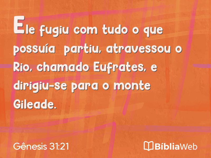 Gênesis 31:21 em imagem para compartilhar