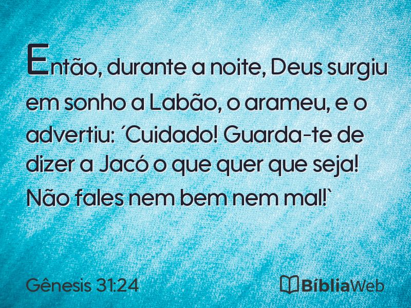 Gênesis 31:24 em imagem para compartilhar