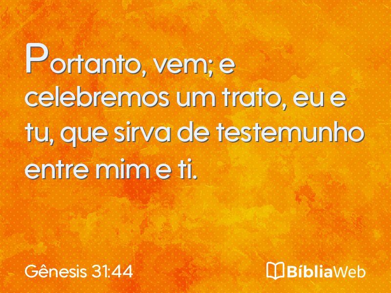 Gênesis 31:44 em imagem para compartilhar