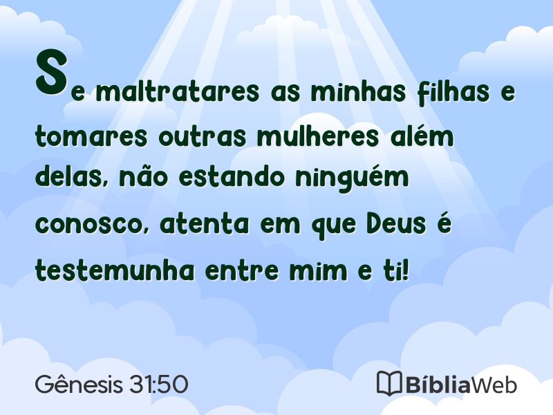 Gênesis 31:50 em imagem para compartilhar