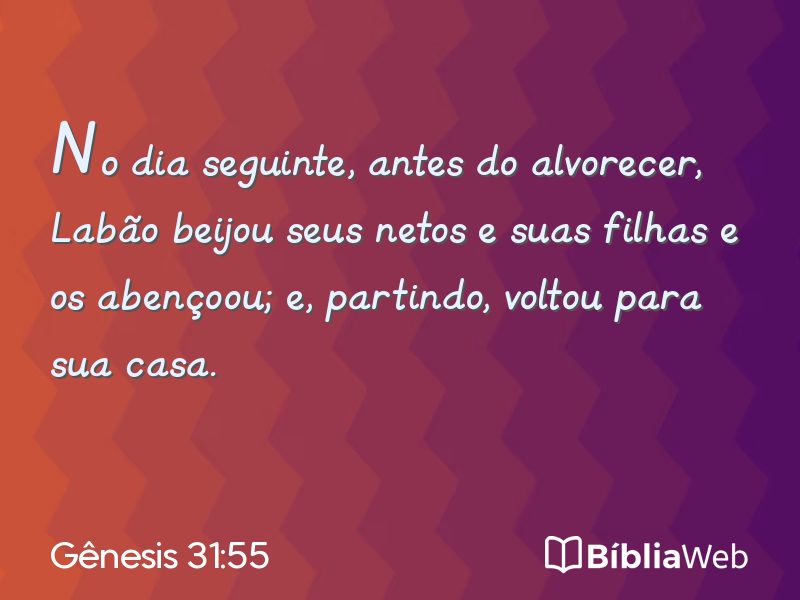 Gênesis 31:55 em imagem para compartilhar