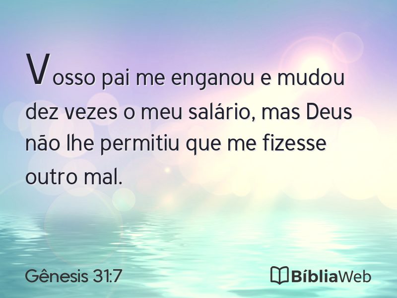Gênesis 31:7 em imagem para compartilhar