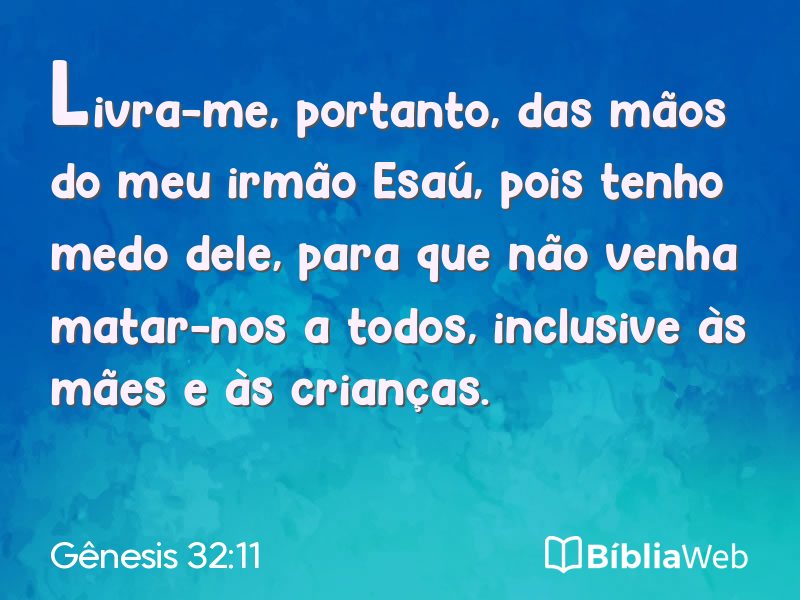 Gênesis 32:11 em imagem para compartilhar