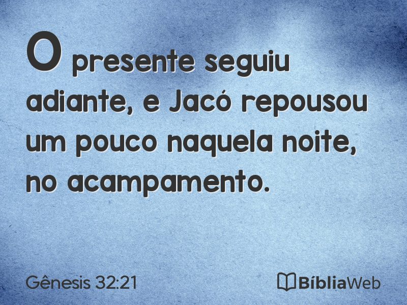 Gênesis 32:21 em imagem para compartilhar