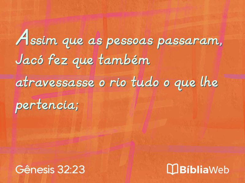 Gênesis 32:23 em imagem para compartilhar