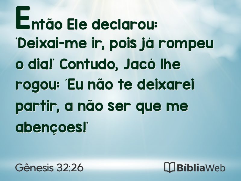 Gênesis 32:26 em imagem para compartilhar
