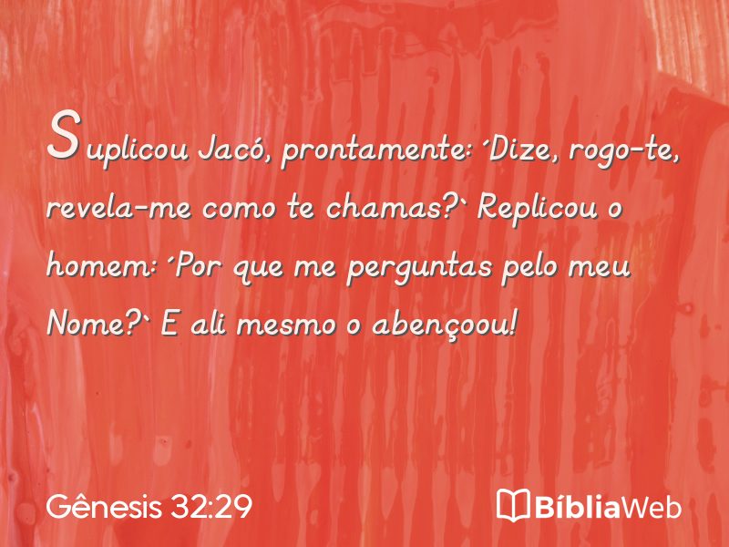 Gênesis 32:29 em imagem para compartilhar