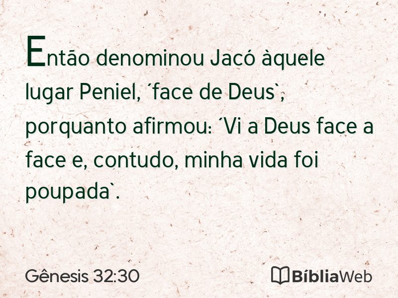 Gênesis 32:30 em imagem para compartilhar