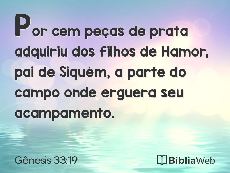 Gênesis 33:19 em imagem para compartilhar