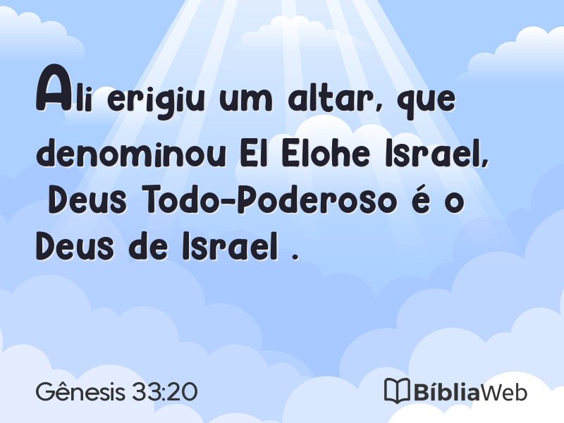 Gênesis 33:20 em imagem para compartilhar