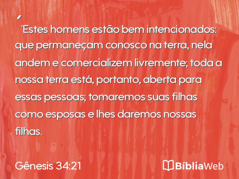 Gênesis 34:21 em imagem para compartilhar
