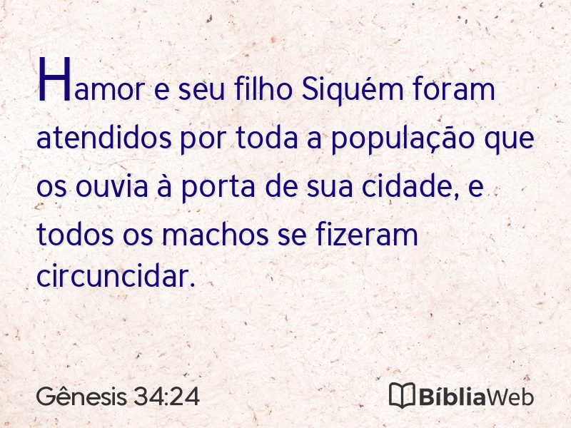 Gênesis 34:24 em imagem para compartilhar