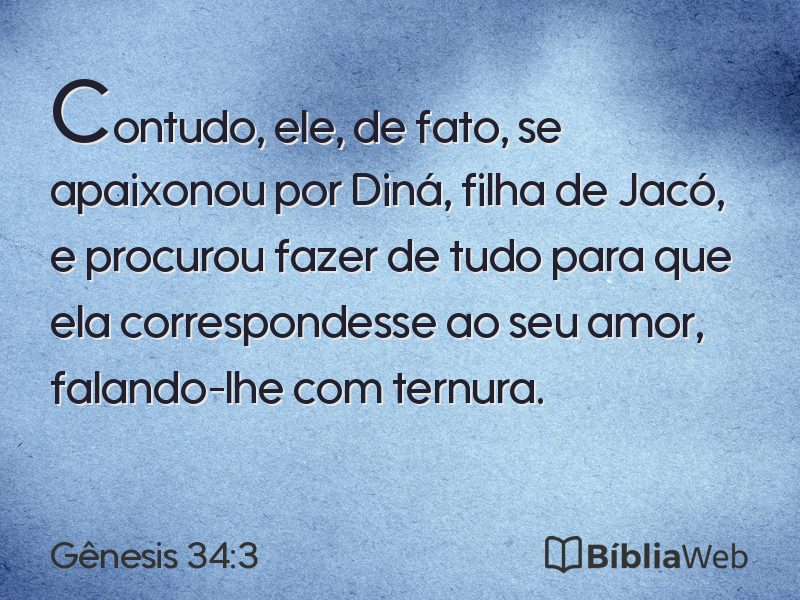 Gênesis 34:3 em imagem para compartilhar