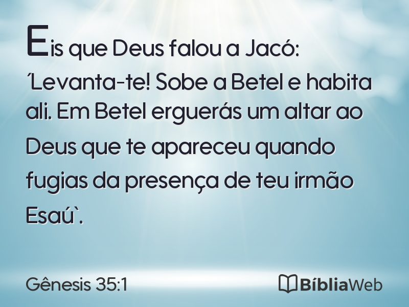 Gênesis 35:1 em imagem para compartilhar