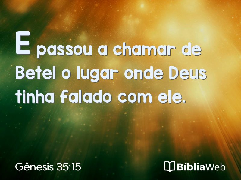 Gênesis 35:15 em imagem para compartilhar