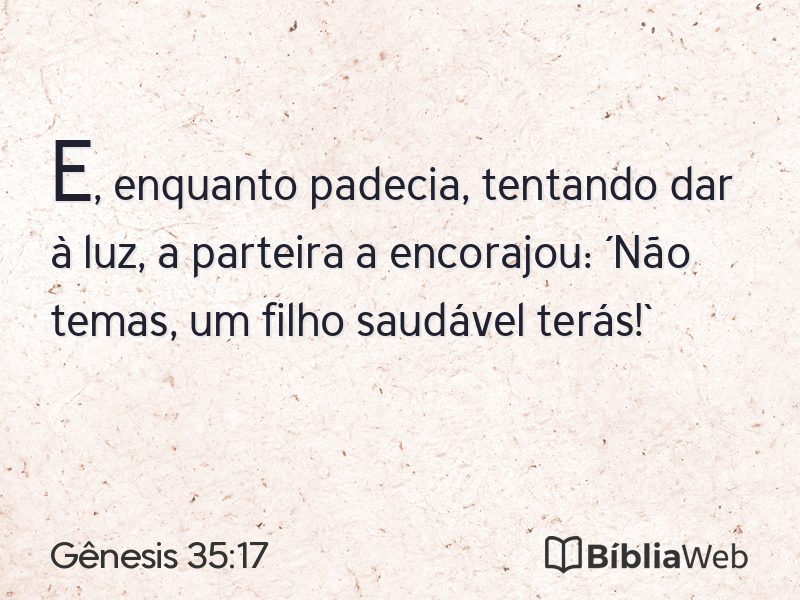 Gênesis 35:17 em imagem para compartilhar