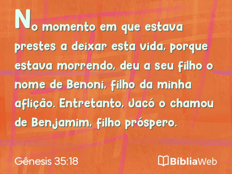 Gênesis 35:18 em imagem para compartilhar