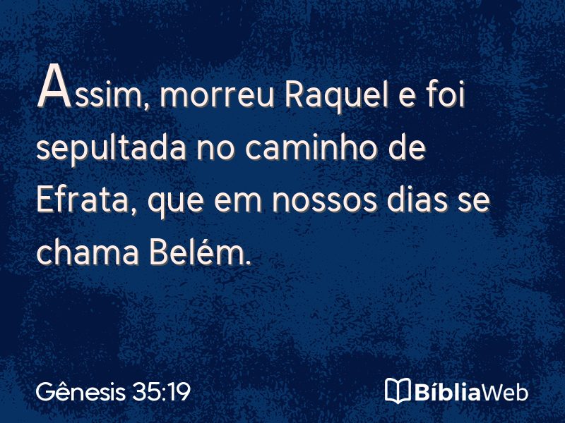 Gênesis 35:19 em imagem para compartilhar