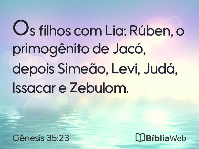 Gênesis 35:23 em imagem para compartilhar