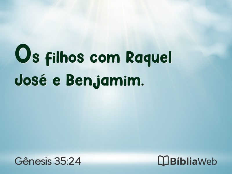 Gênesis 35:24 em imagem para compartilhar