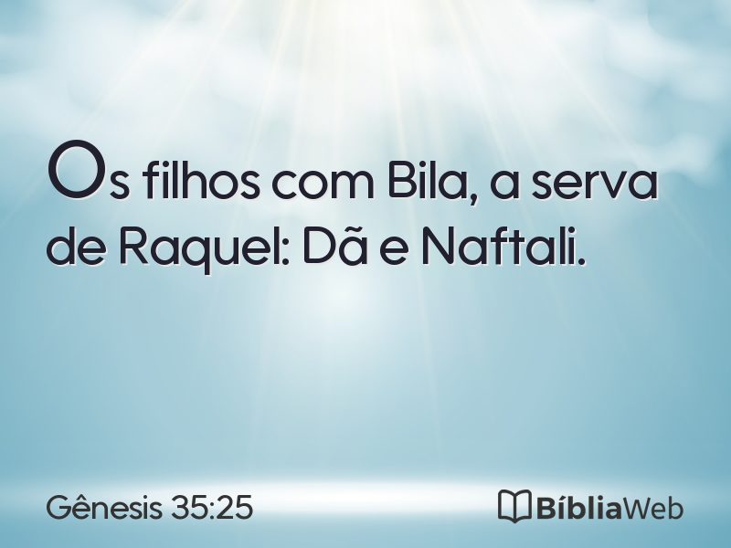 Gênesis 35:25 em imagem para compartilhar