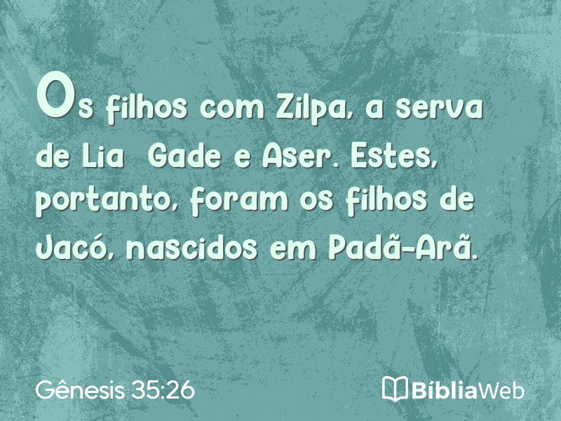 Gênesis 35:26 em imagem para compartilhar