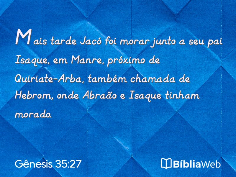 Gênesis 35:27 em imagem para compartilhar