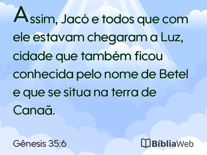 Gênesis 35:6 em imagem para compartilhar