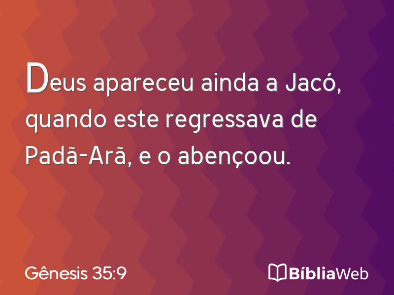 Gênesis 35:9 em imagem para compartilhar