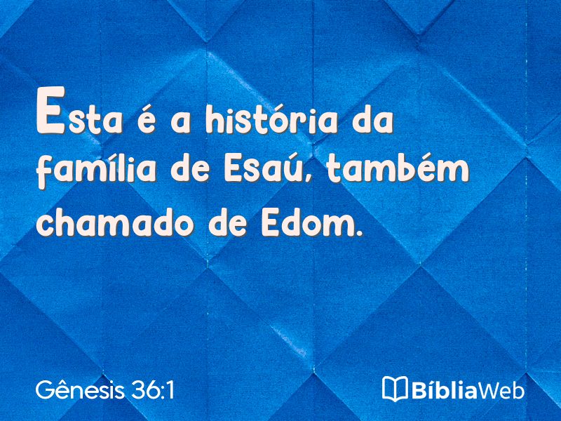 Gênesis 36:1 em imagem para compartilhar