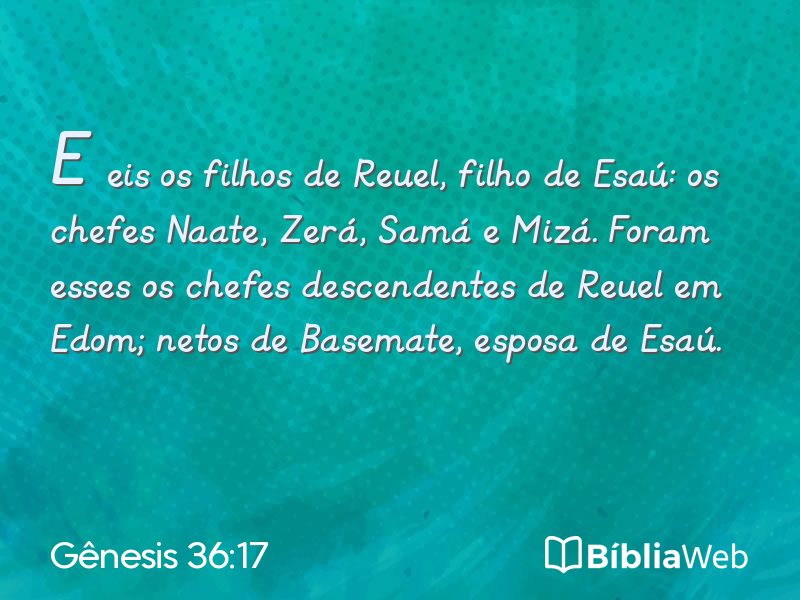 Gênesis 36:17 em imagem para compartilhar