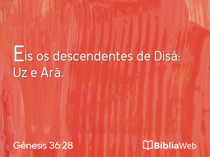 Gênesis 36:28 em imagem para compartilhar