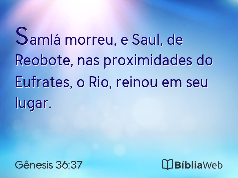 Gênesis 36:37 em imagem para compartilhar