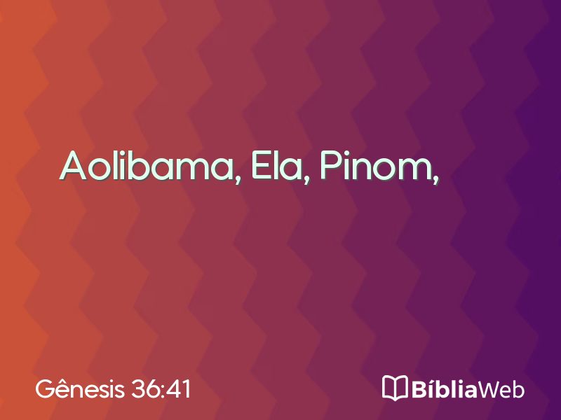 Gênesis 36:41 em imagem para compartilhar