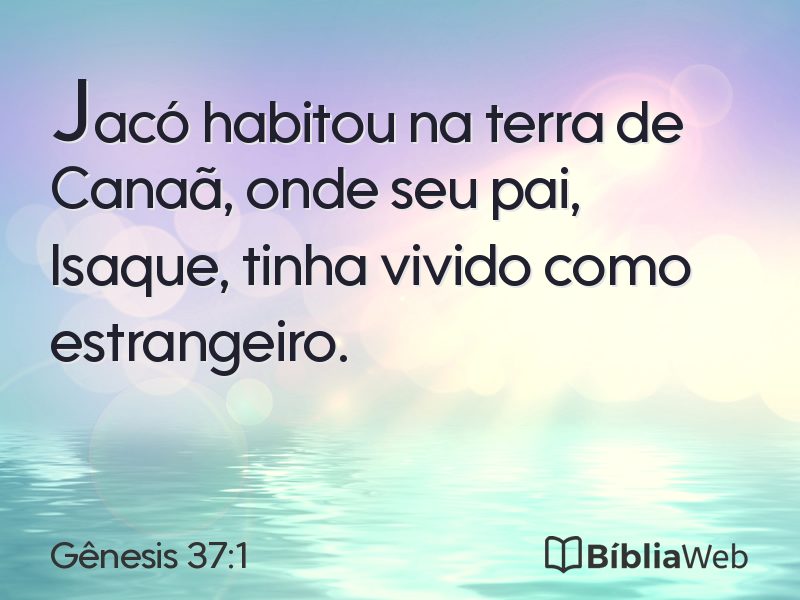 Gênesis 37:1 em imagem para compartilhar