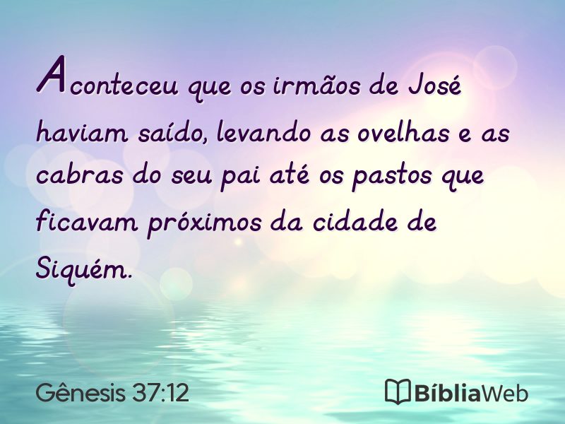 Gênesis 37:12 em imagem para compartilhar